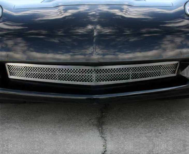 2005-2012 C6 Corvette - Front Grille | Blakk Stealth Stainless Laser Mesh