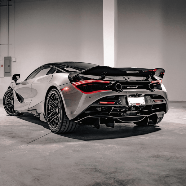 McLaren 720S Silverstone Edition Aero Active Wing Blade Carbon Fiber PP 2x2 Glossy