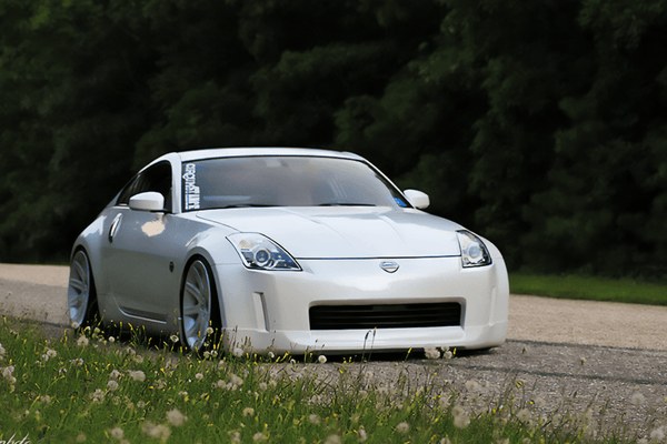 Nissan Fairlady 350z Black INGS Look Front Bumper Lip (2002 - 2008)