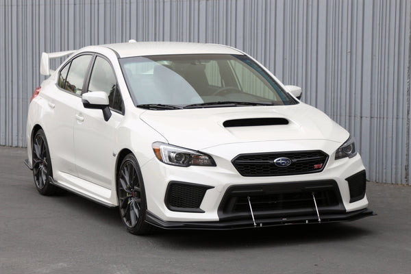 Subaru WRX/ STI Carbon Fiber Wind Splitter w/ Rods 2018-2021 (OEM Lip)