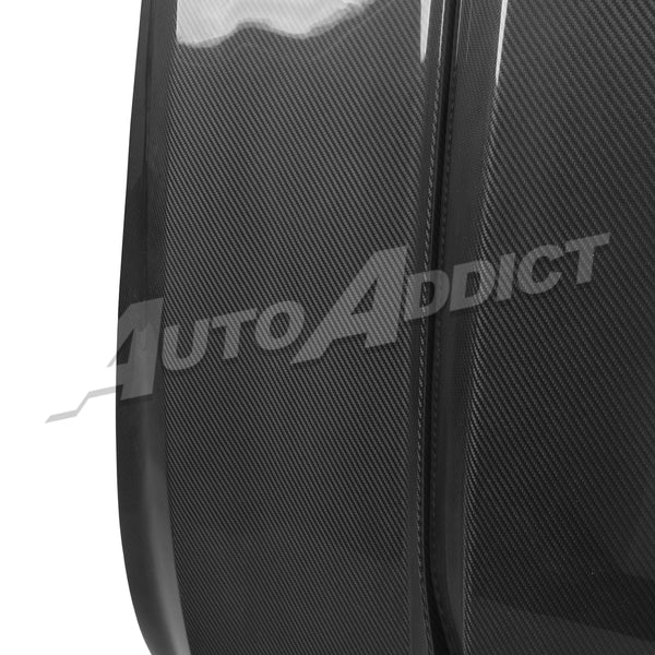 2020-2026 Cadillac CT5/V-Blackwing Heritage Spec Pre-Preg V-Shaped Double Sided Carbon Fiber Hood