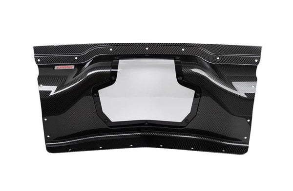 Corsa 2020+ Corvette C8 Stingray Z06 E-Ray Carbon Fiber Air Intake Trunk Panel with Polycarbonate Window