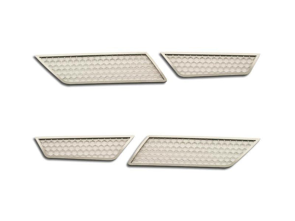 2014-2019 C7/Z06/Grand Sport Corvette - Matrix Series Back-Up Light Grilles 4Pc | Aluminum/Stainless
