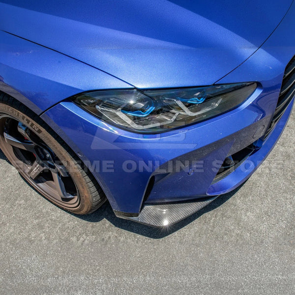 21-Up BMW G82 G83 M4 Carbon Fiber Extended Front Side Splitter