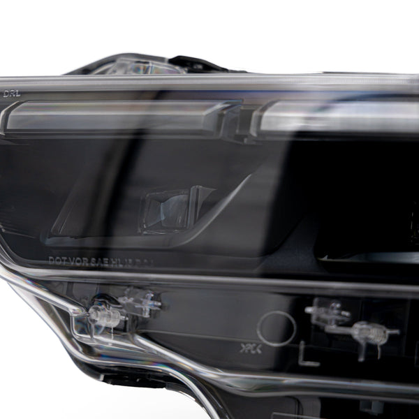 2024+ Ford Mustang S650 RGB Headlights With Gloss Black Housing (Pair)