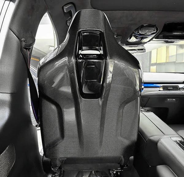 G90 / G99 M5 OEM Style Dry Carbon Fiber Seat Back Covers
