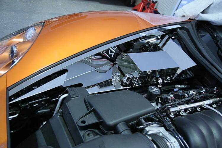 2005-2013 C6 Corvette - Fuse Box Cover | Polished Stainless Steel