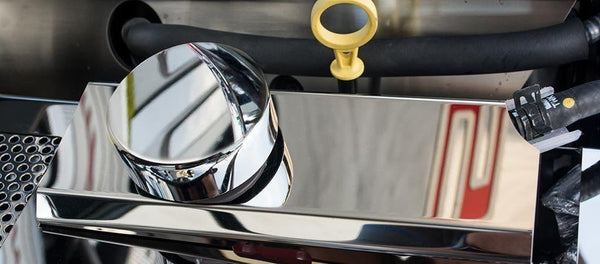 2016-2021 Camaro - Coolant Tank Cover | Brushed Stainless Steel