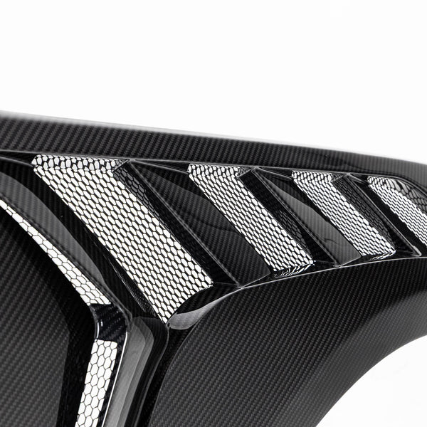 2024-2026 Mustang S650 Type-GTD Dry Gloss Carbon Fiber Front Fenders Pair