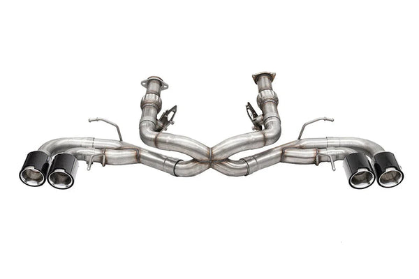Corsa 3.0 in Cat-Back 4.5 in Pro-Series Tips | 2020+ Corvette C8 (w/o Factory NPP) (21102, 21104)