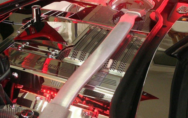 2012-2015 Camaro ZL1 - Supercharger Perforated Plenum Cover | Polished Stainless Steel