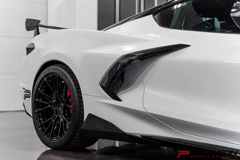 C8 Corvette Carbon Fiber or Carbon Flash 5VM Rocker Winglets