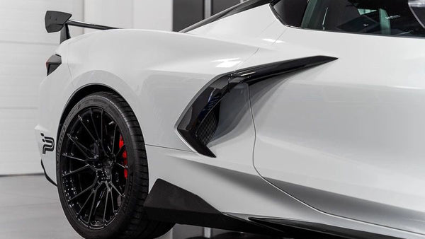 C8 Corvette Carbon Fiber or Carbon Flash 5VM Rocker Winglets