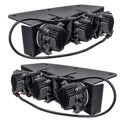 ORACLE Lighting 2021-2024 Ford Bronco Triple LED Fog Light Kit for Steel Bumper - White