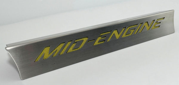 2020+ C8 Coupe Corvette Lower Rear Window Accent Mid-Engine Style Carbon Fiber | Choose Color