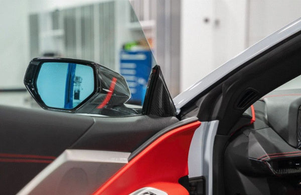 C8 Corvette Carbon Fiber A Pillar Interior Trim Overlay