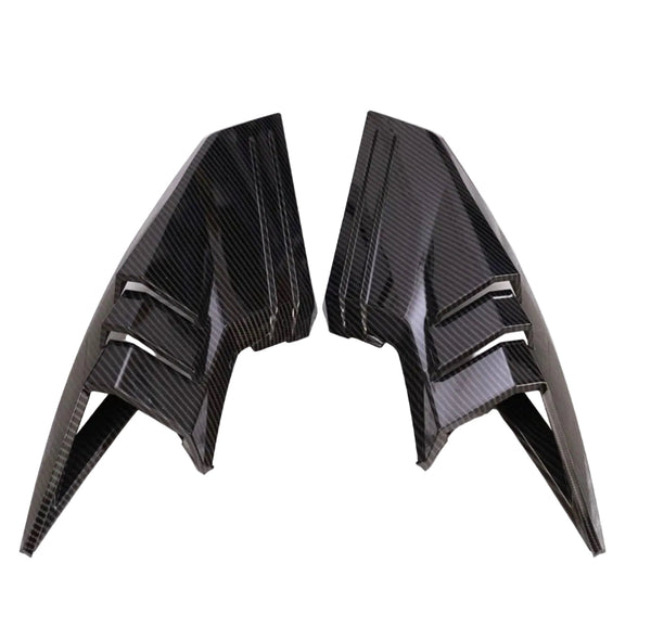 PC Plastic Painted Carbon Fiber Rear Intake Port Trim For Corvette C8 Z51 Z06 E-Ray GS Coupe Only 2020-2027