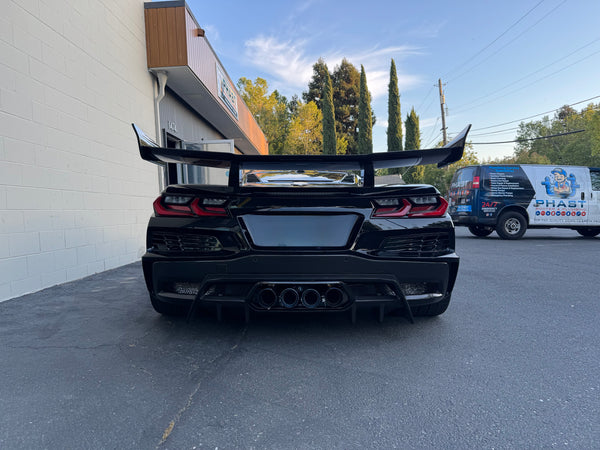AGM C8 Corvette Z06 / ZR1 / ERay ZR1 High Wing (Visible Carbon / Carbon Flash Metallic)