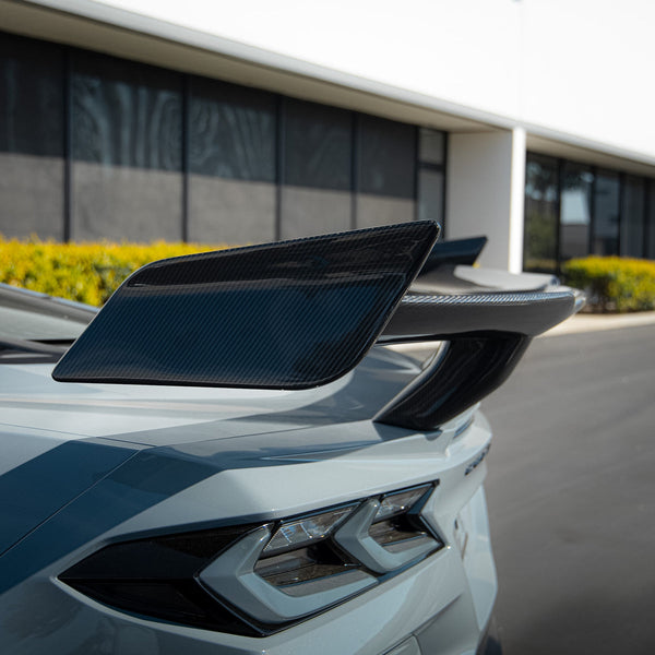 2023-2026 C8 Corvette Z06/E-Ray ZR1 ZTK Rear Spoiler Gloss Carbon Fiber 1pc
