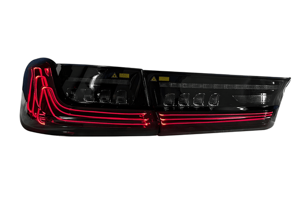 BMW 3 Series G20 G28 Red and Smoked CSL Style Laser Tail Lights (2019-2024)