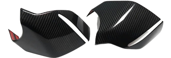 C8 Corvette Real Carbon Fiber Bottom Mirror Trim Covers | Exterior Overlay (2020–2027)