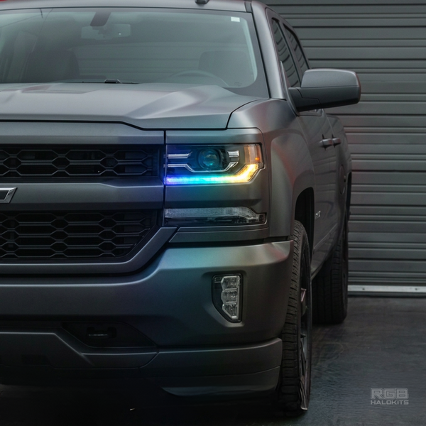 Chevrolet Silverado Multicolor Flow Series DRL Boards (2016-2018)