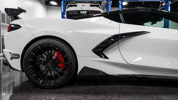 C8 Corvette Carbon Fiber or Carbon Flash 5VM Rocker Winglets
