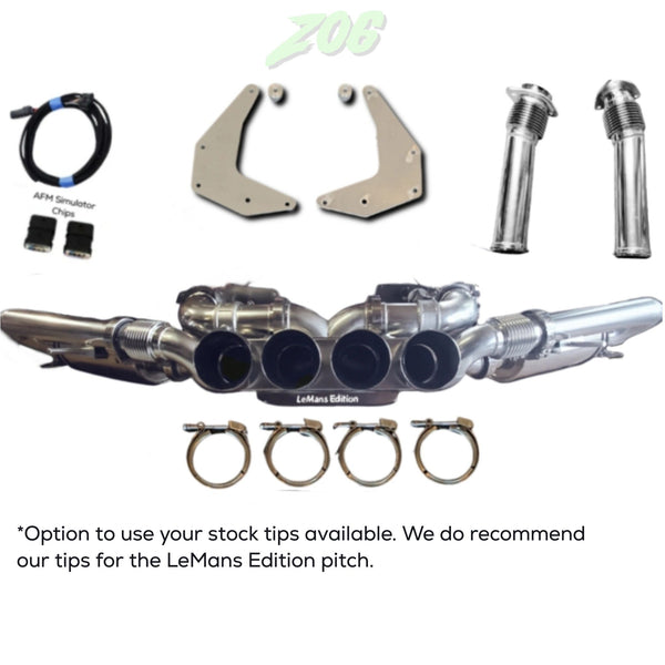2020-2026 LeMans Edition C8 Corvette Stingray, E-Ray or Z06 Valve or NON-Valve Catback Center Exhaust