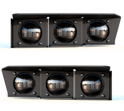 ORACLE Lighting 2021-2024 Ford Bronco Triple LED Fog Light Kit for Steel Bumper - White