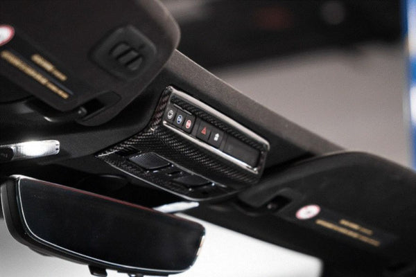 C8 Corvette Carbon Fiber Reading Lamp Overlay