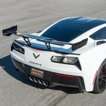 Corvette C7 ZRI ZTK Conversion Rear Spoiler High Wing Stingray Carbon Flash
