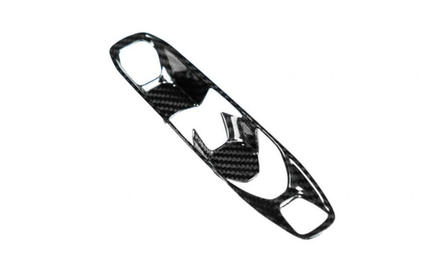 C8 Corvette Carbon Fiber Transmission Control Outer Trim - Black or Red