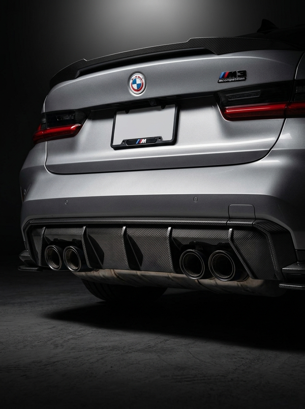 BMW 3 Series G80 M3 G82 G83 M4 Euro Version OE Style Carbon Fiber Rear Diffuser (2019 - 2024)