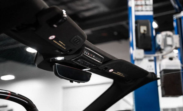 C8 Corvette Carbon Fiber Reading Lamp Overlay