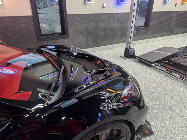 C8 Corvette ZR1 Double Sided Carbon Fiber Hood