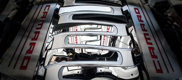 2016-2021 Camaro SS - Plenum Cover 9pc | Brushed/Polished Stainless Steel