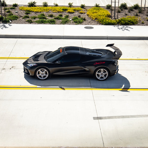 2020-2026 Corvette C8 Type-ZR1 Carbon Fiber 1pc Spoiler w/ Z06 Rear Bumper Kit For Stingray
