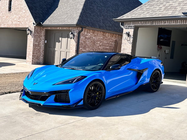 AGM C8 Corvette Z06/ERay Aero Blades (Visible Carbon/Carbon Flash Metallic)