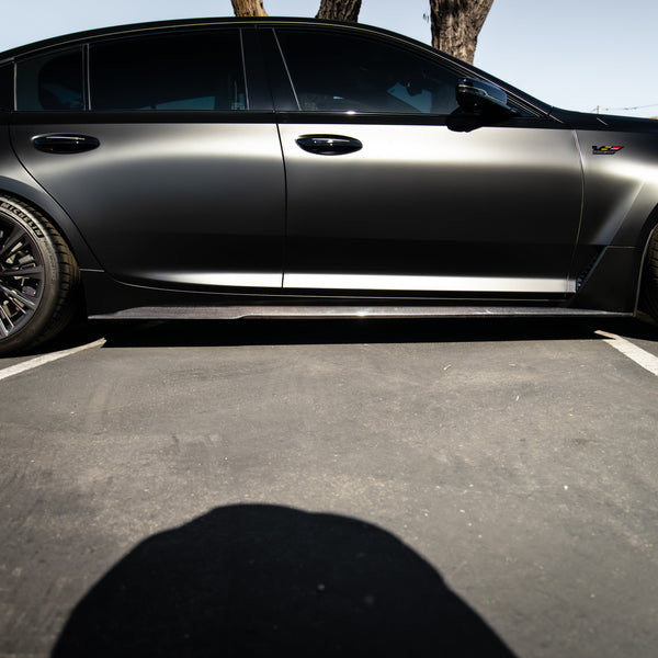 2022-2026 Cadillac CT5-V Blackwing Type-ST Gloss Carbon Fiber Side Rocker Panel Extensions