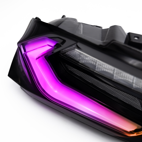 2019-2025 CHEVY CAMARO UMBRA LED TAILLIGHTS GLOSS BLACK/SMOKE LENS