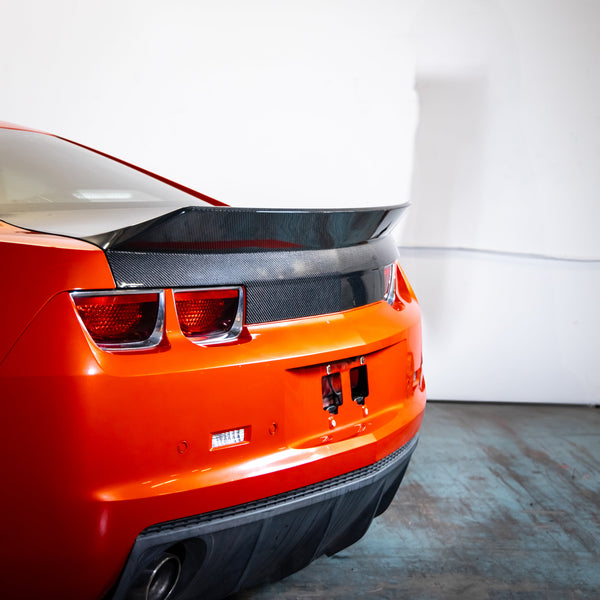 2010-2013 Camaro Carbon Fiber Trunk W/ High Integrated Spoiler