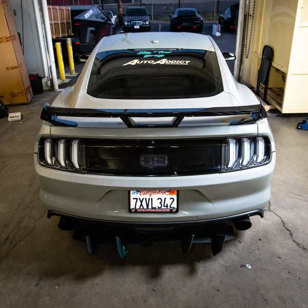 2015-2023 Ford Mustang S650 Style Dark Horse Spoiler Gloss Black ABS