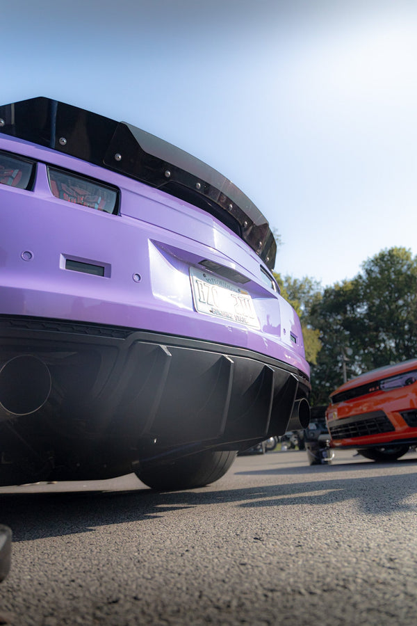 2010-2013 Chevy Camaro Evo Style Shark Fins Rear Diffuser Quad/Single Tips