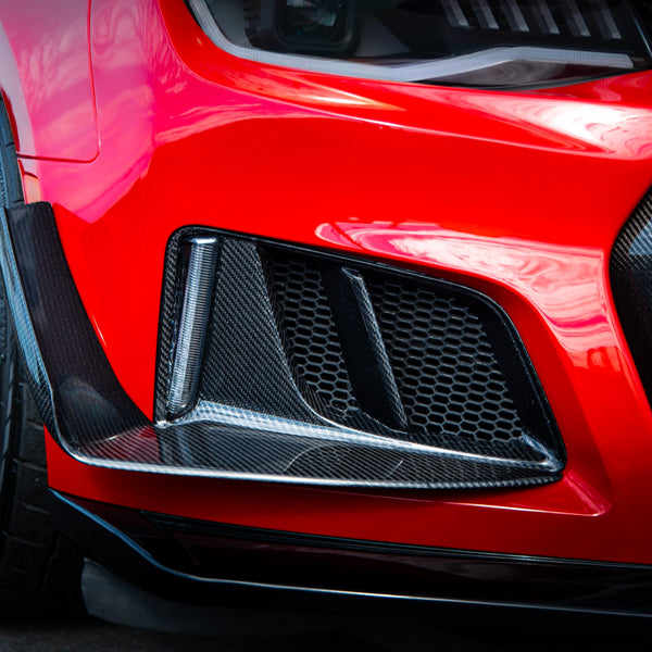 2016-2025 Camaro SS/RS/LT Type-ZL1 Gloss Carbon Fiber Bezels (Pair)