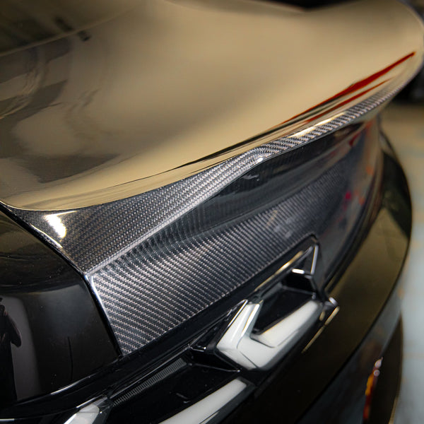 2014-2015 Camaro Type-X Double Sided Gloss Carbon Fiber Trunk W/ Integrated Spoiler