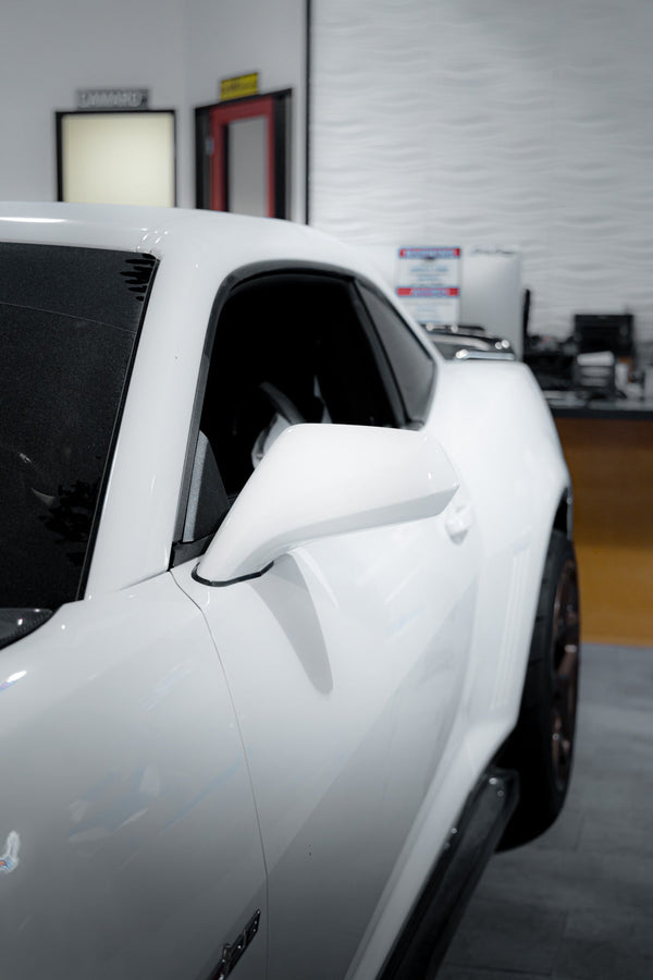 2010-2015 Chevy Camaro Carbon Fiber Mirror Caps Replacement Pair