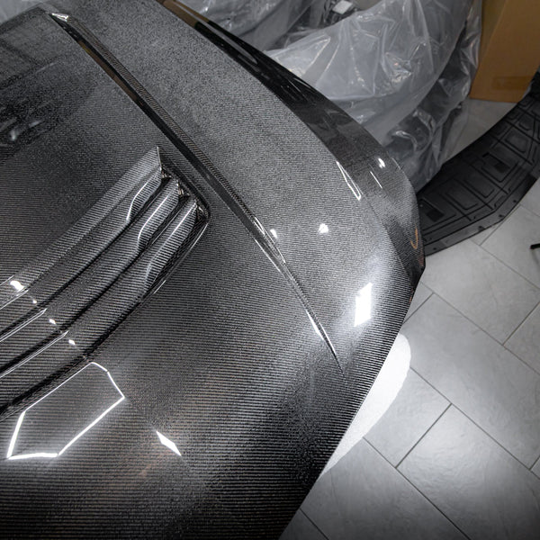 2022-2024 Cadillac CT5-V / Blackwing Type-SV Double Sided Gloss Carbon Fiber Hood