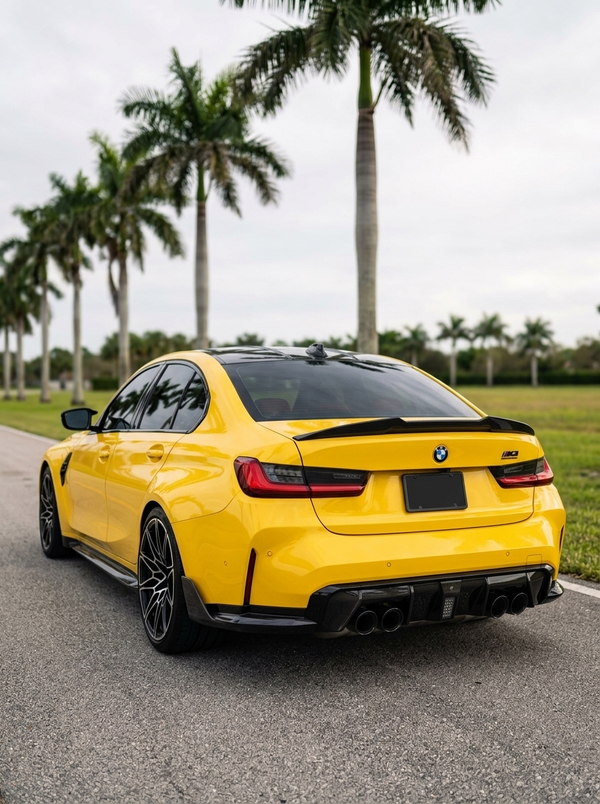 BMW 3 Series G20 G28/G80 M3 PSM Style Carbon Fiber Trunk Spoiler (2019 - 2024)