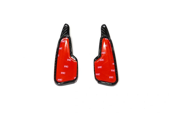 C8 Corvette Carbon Fiber Paddle Shifter Extenders (Black, Blue, Forged, Red or Silver)