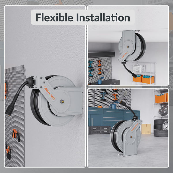 Retractable Pressure Hose Reel-1/4in